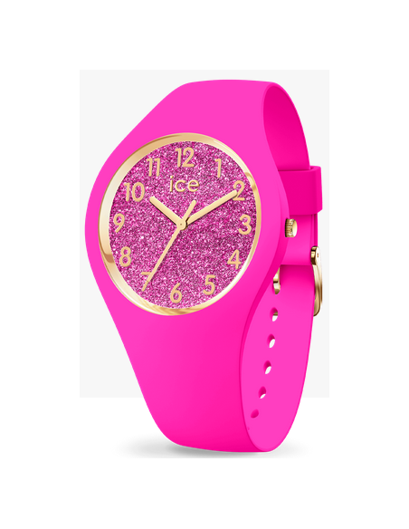 MONTRE GLITTER NEON PINK S