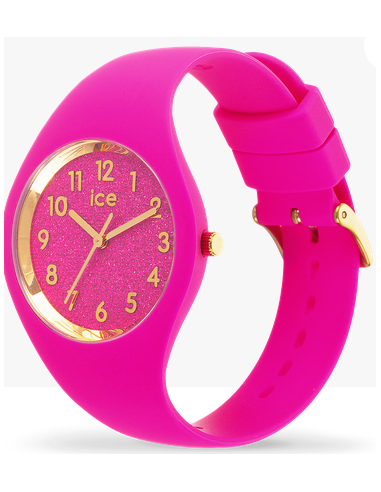 MONTRE GLITTER NEON PINK S