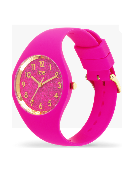 MONTRE GLITTER NEON PINK S