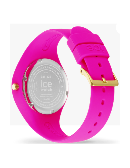 MONTRE GLITTER NEON PINK S