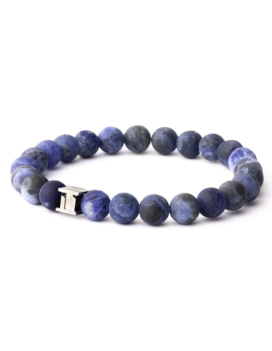 BRACELET ALPHA MAT BLUE L