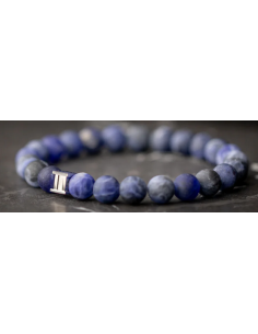 BRACELET ALPHA MAT BLUE L 2