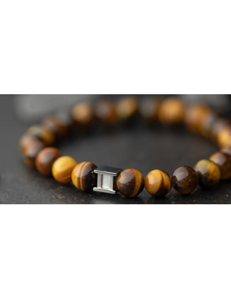BRACELET GEM TIGER EYE L