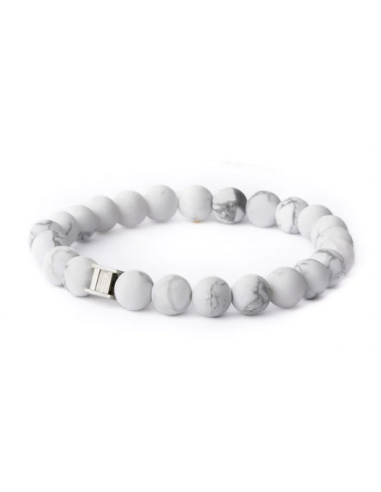 BRACELET ALPHA MAT WHITE L