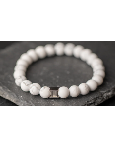 BRACELET ALPHA MAT WHITE L 2