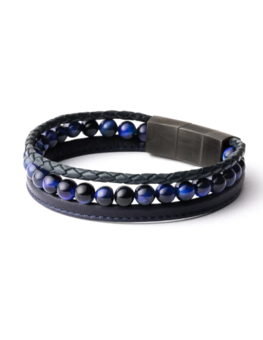 BRACELET TRIPLE BLUE M-L