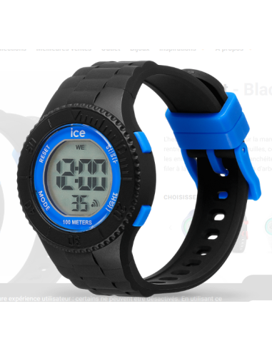 MONTRE ICE DIGIT BLACK BLUE