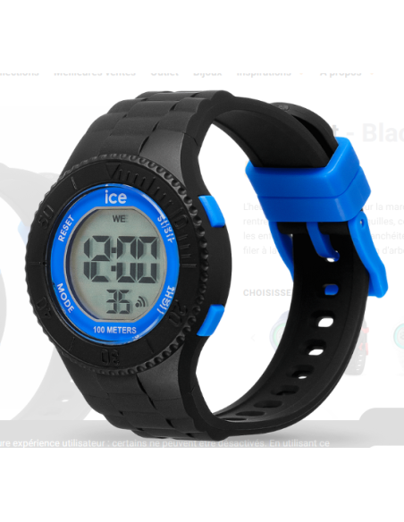 MONTRE ICE DIGIT BLACK BLUE