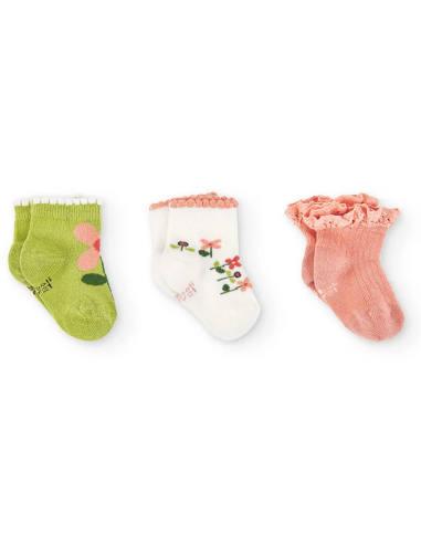 CHAUSSETTES FLEURS