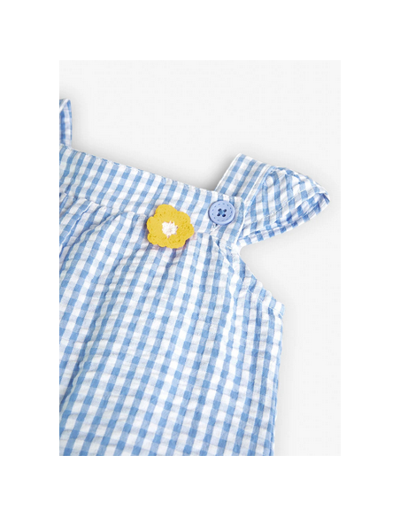 COMBINAISON VICHY FLEURS