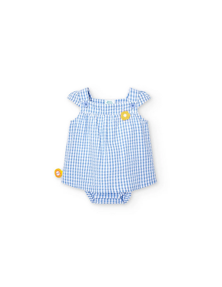 COMBINAISON VICHY FLEURS