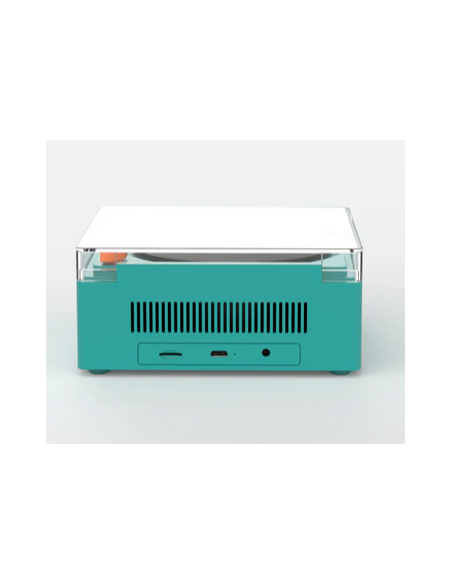 ENCEINTE /REVEIL VINYL BLEU