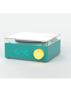 ENCEINTE /REVEIL VINYL BLEU 2